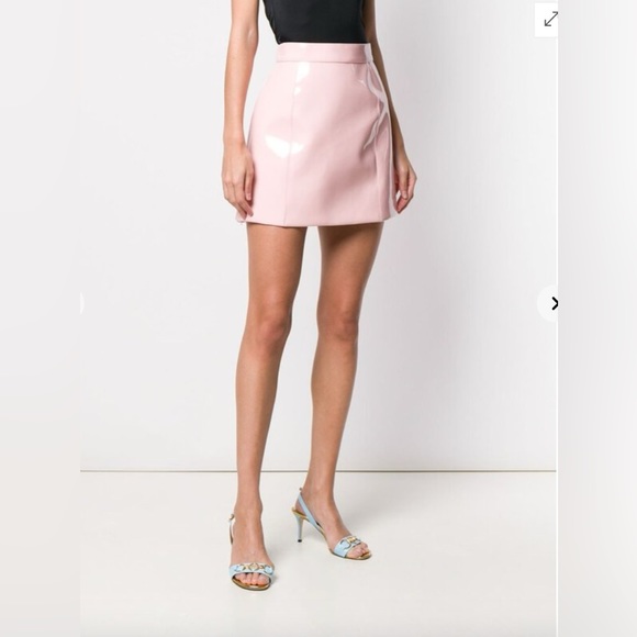 Emilio Pucci Patent Leather Mini Skirt Pink - Picture 3 of 15